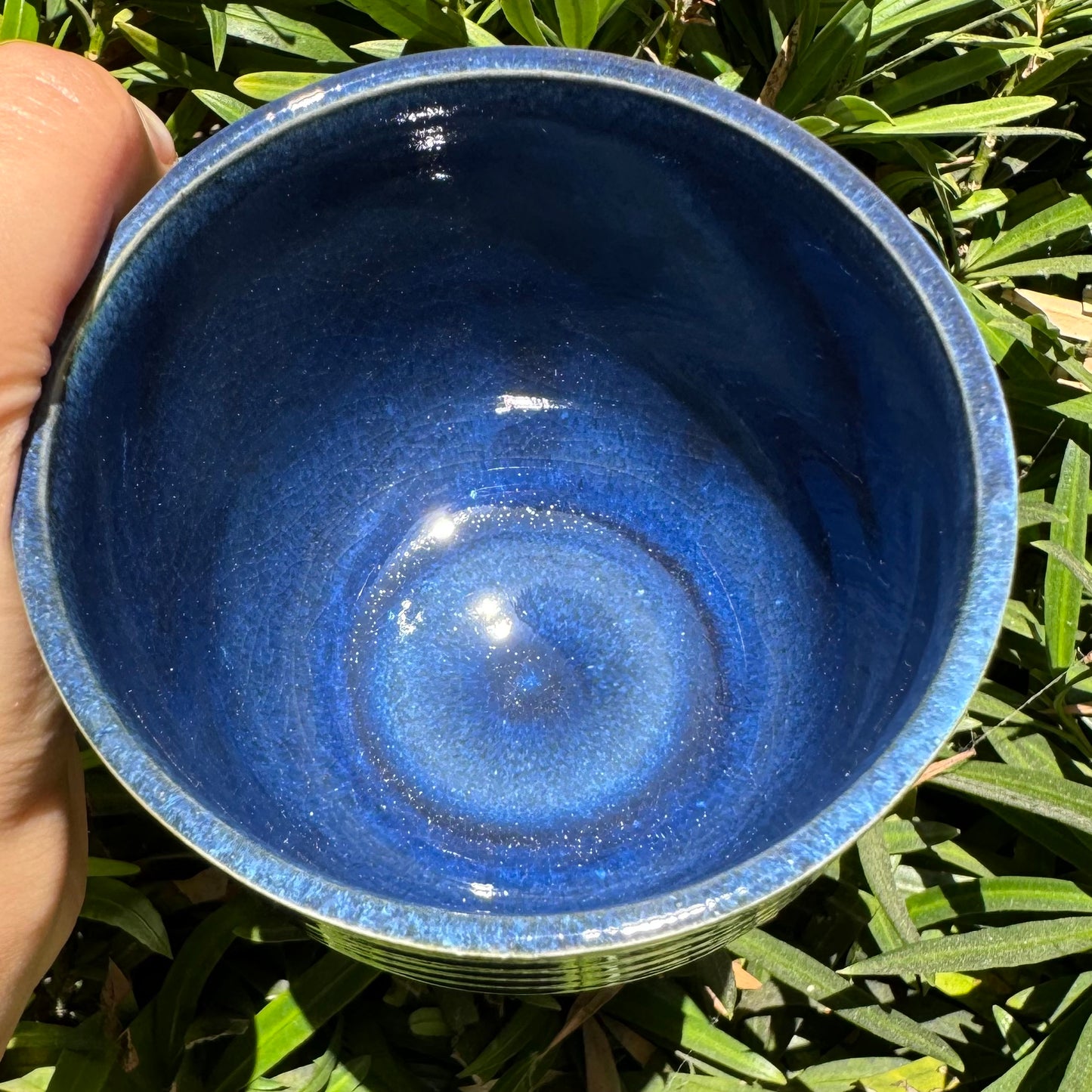 Blue Striped Mug 10 0z