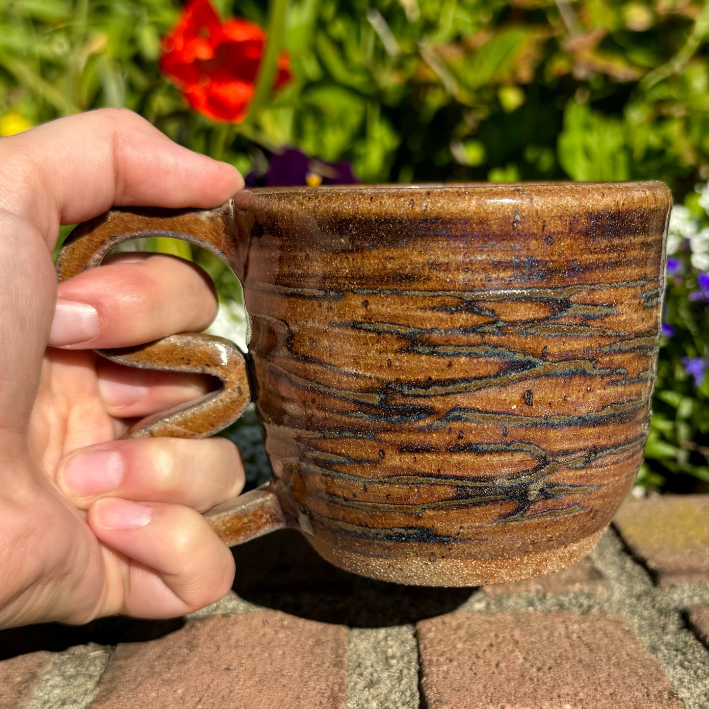 Brown Textured Mug 15 oz