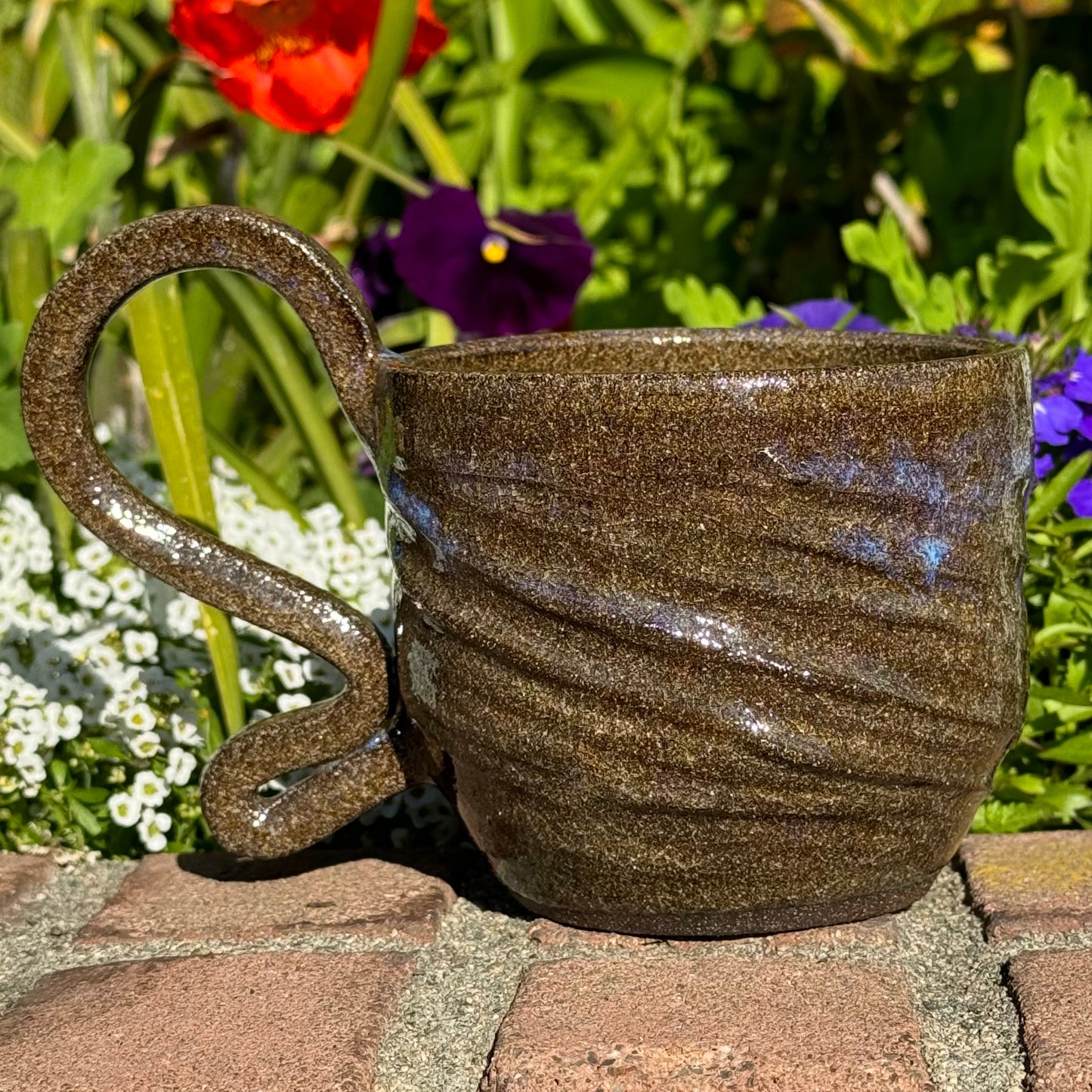 Brown Textured Mug 23 oz