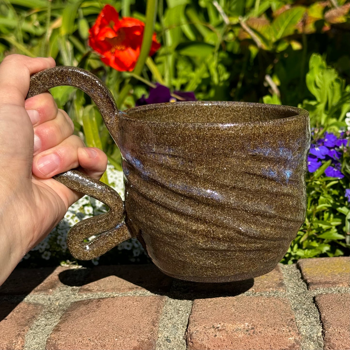 Brown Textured Mug 23 oz