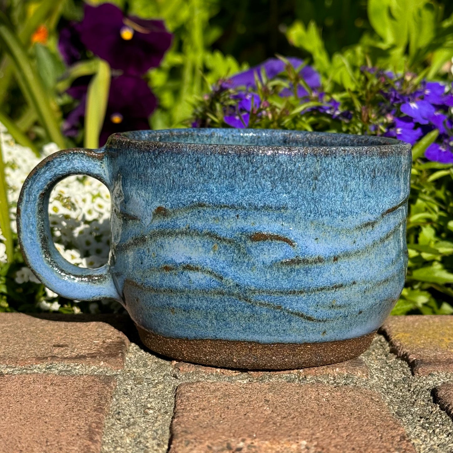 Blue Wavy Mug 13 oz