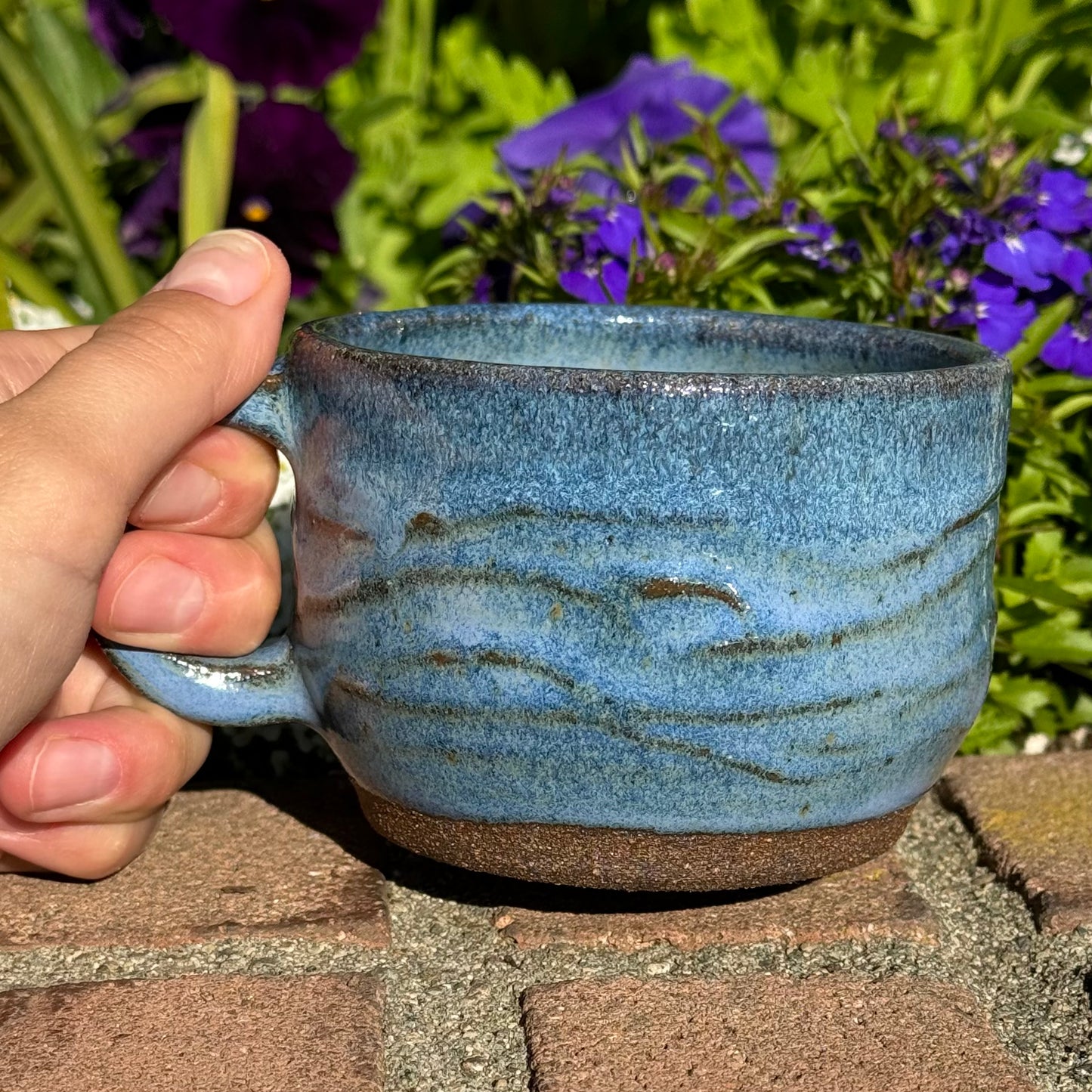 Blue Wavy Mug 13 oz