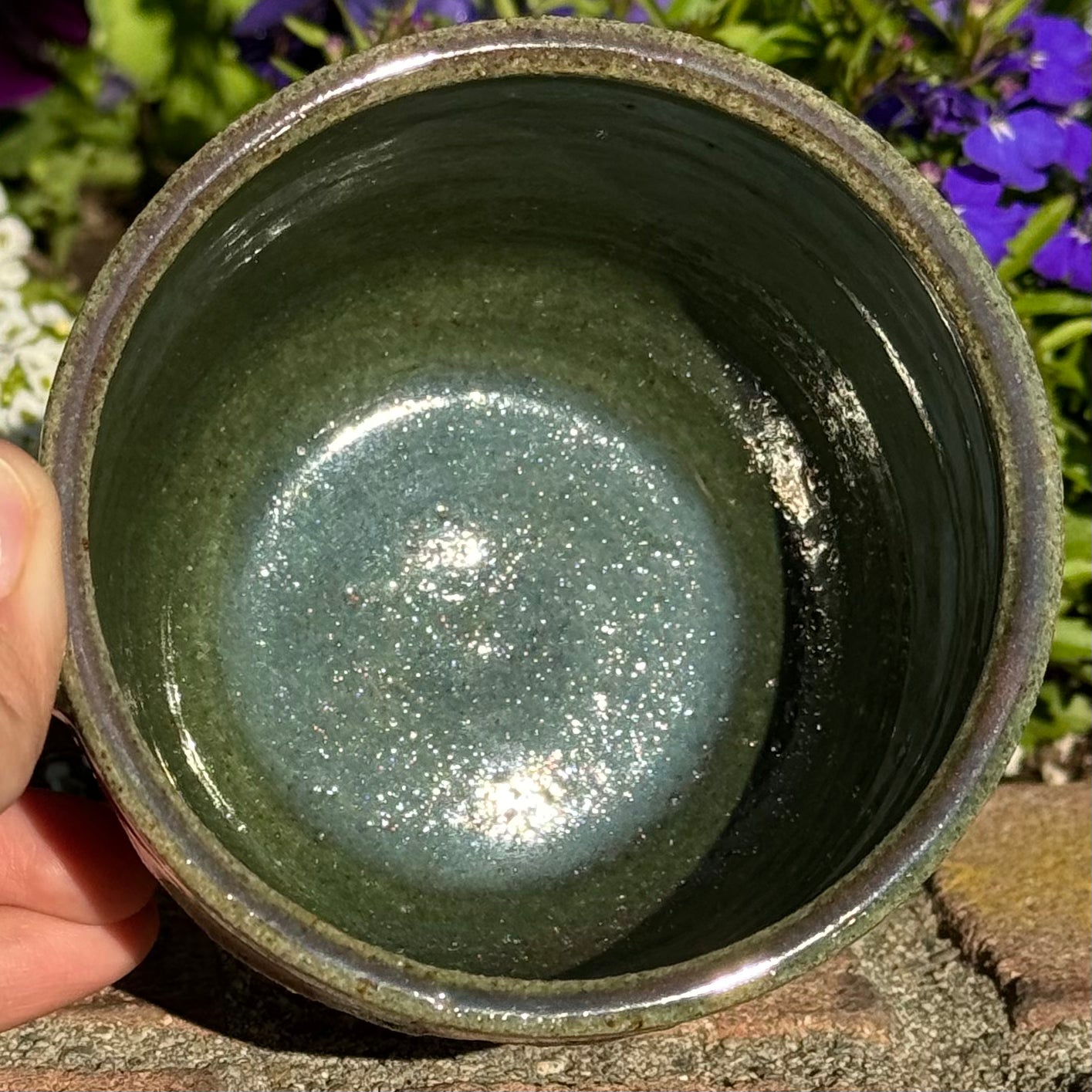 Green Textured Mug 12 oz