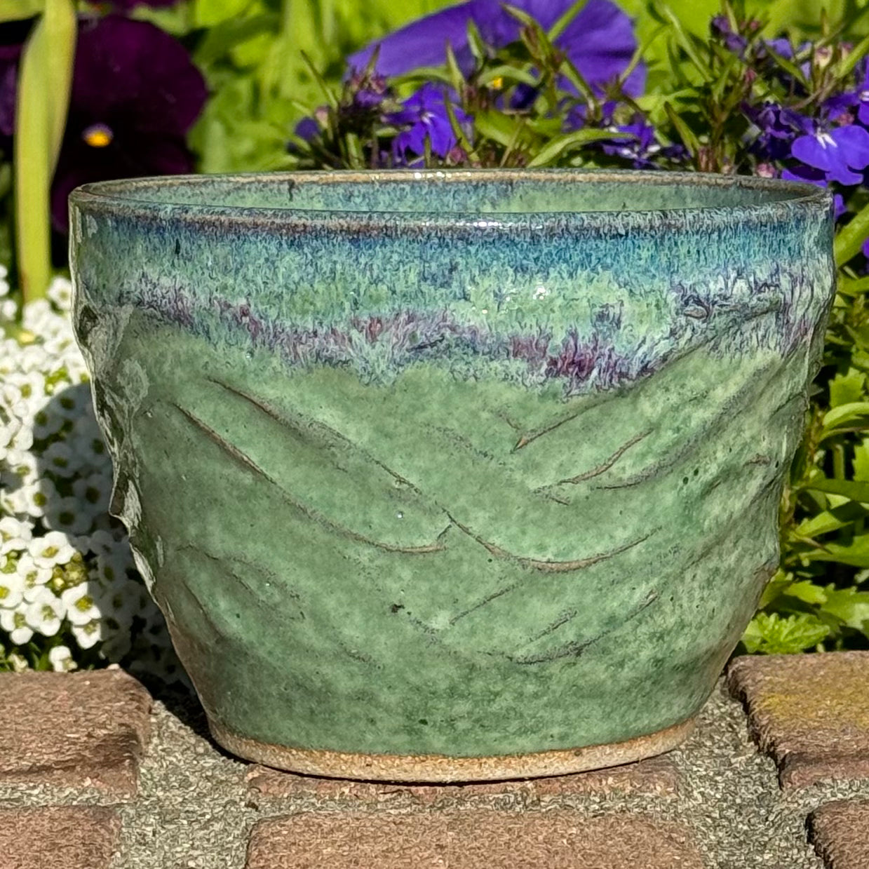 Green Textured Matcha Cup 16 oz