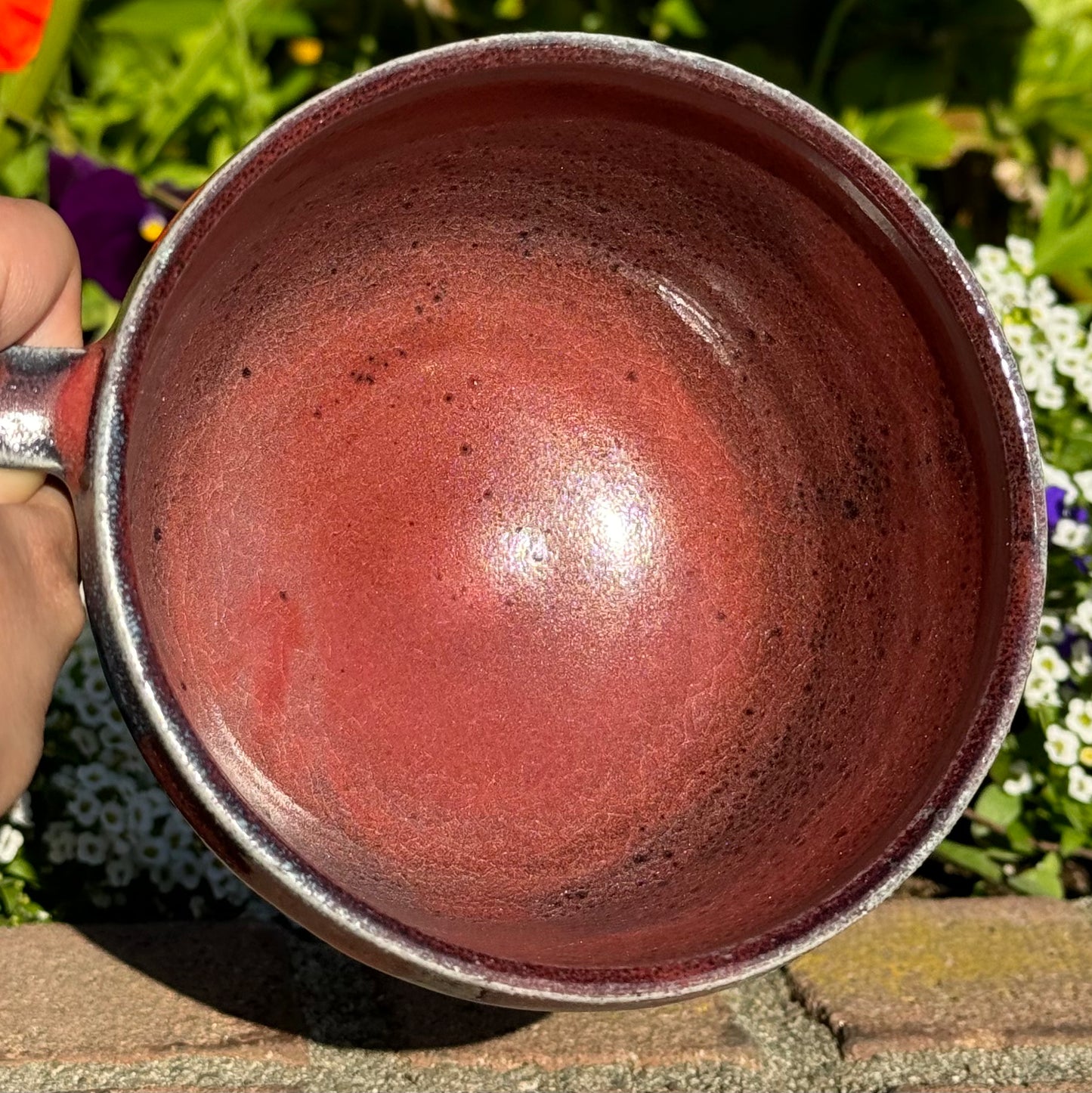 Blue and Red Textured Mug 20 oz