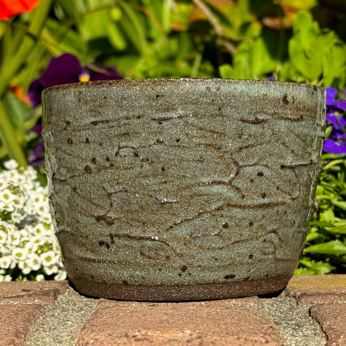 Green Textured Matcha Cup 18 oz