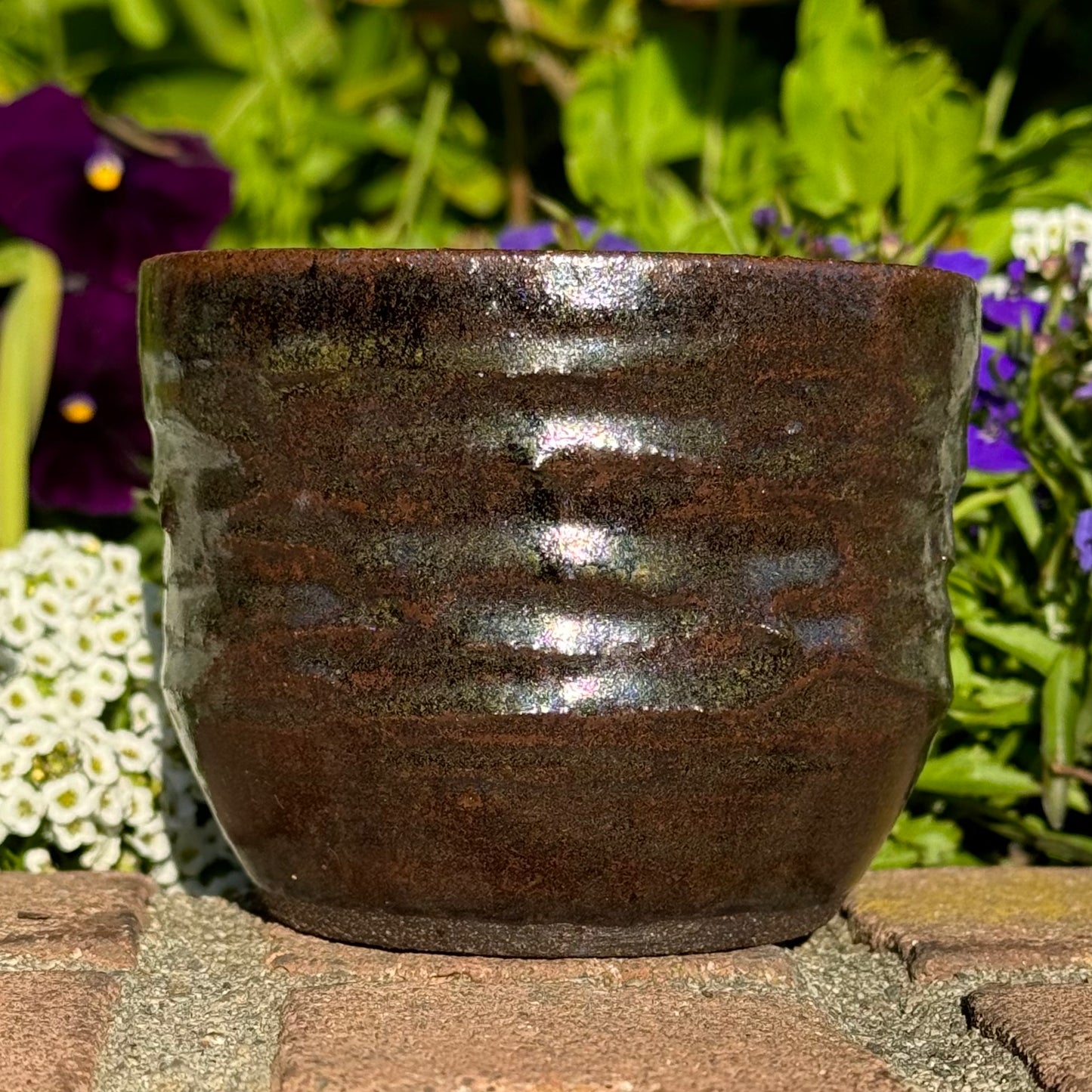 Brown Textured Matcha Cup 16 oz