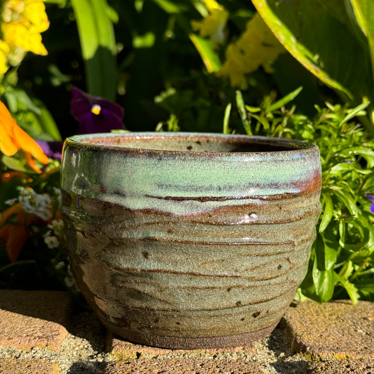Green Textured Matcha Cup 18 oz