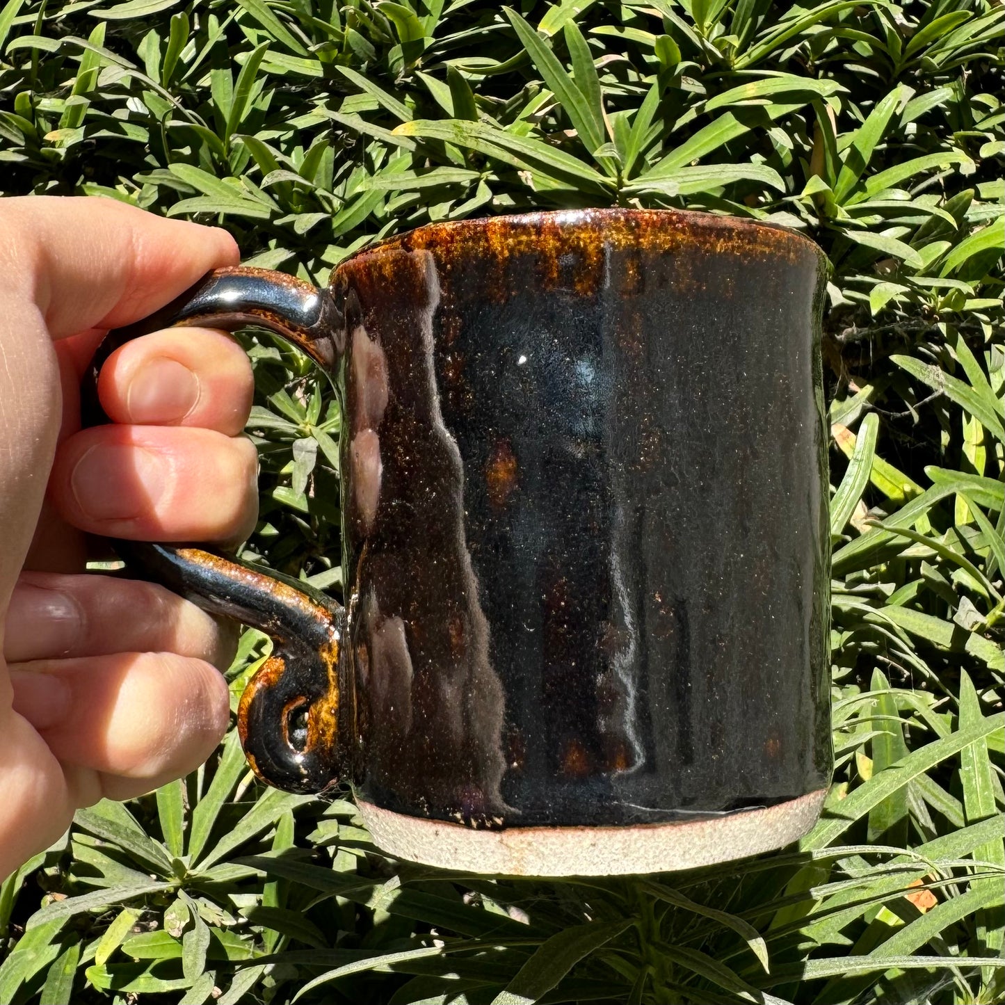 Black Speckled Mug 8 oz