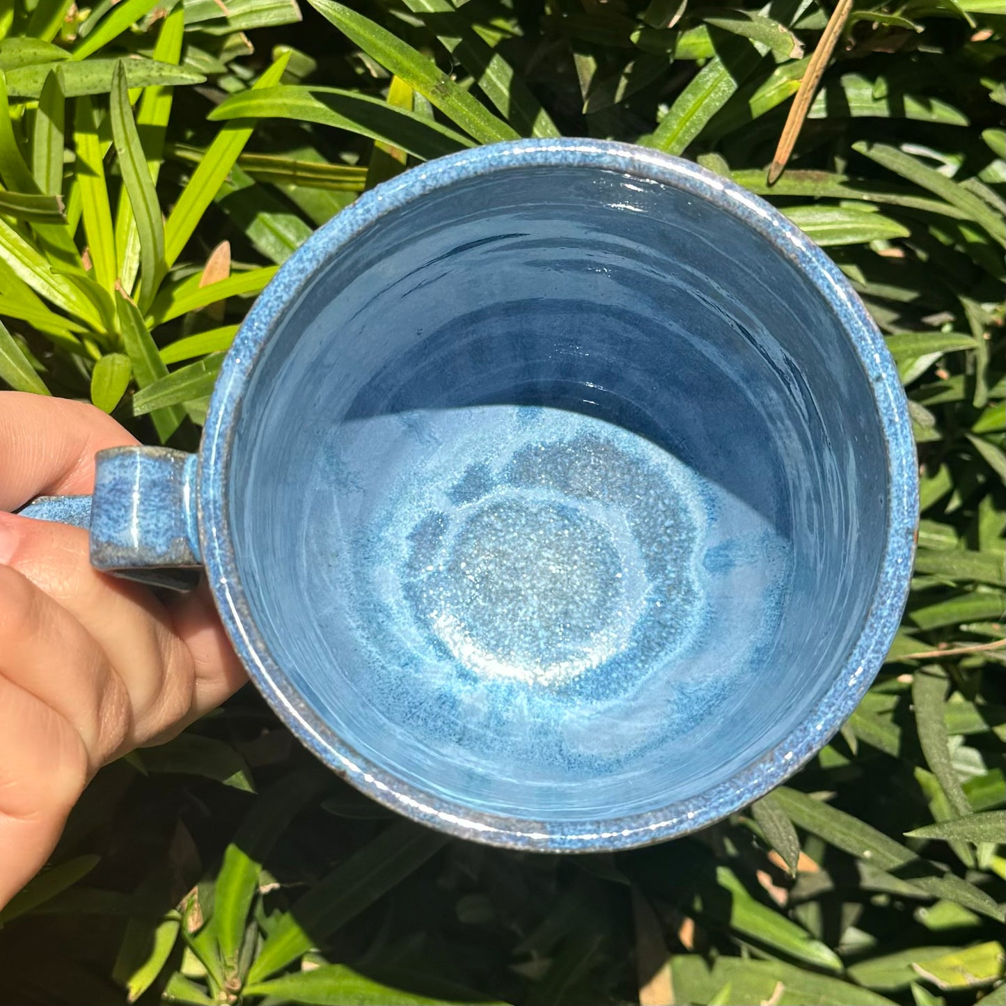 Blue Wavy Mug 12 oz