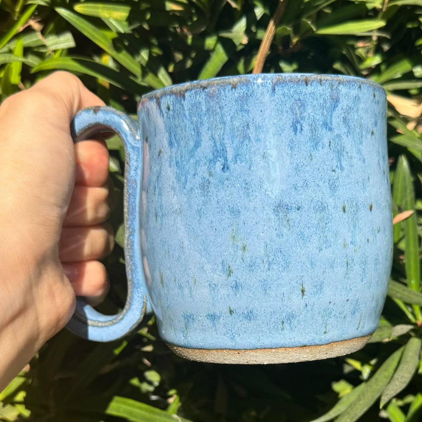 Blue Speckled Mug 16 oz