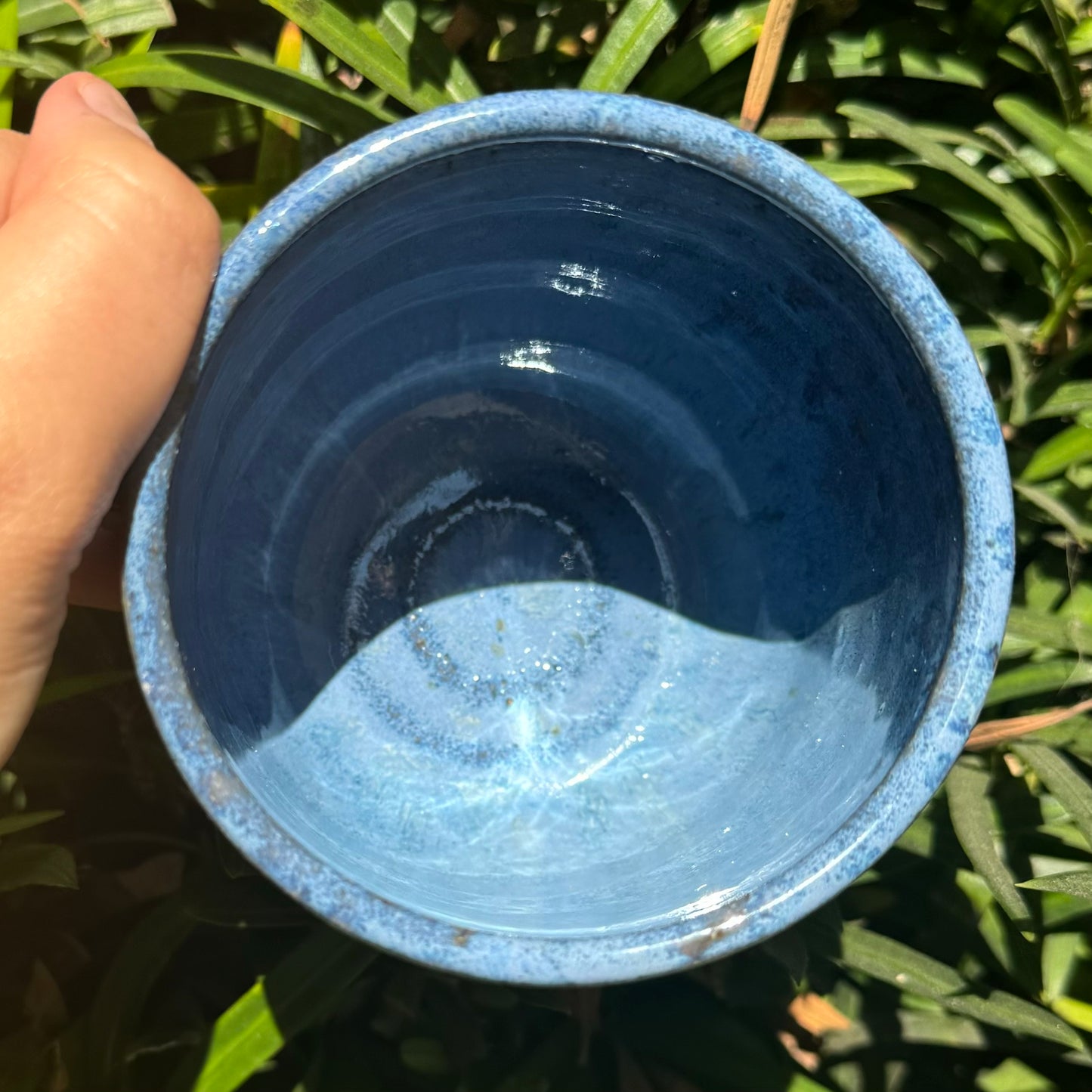 Blue Speckled Mug 16 oz