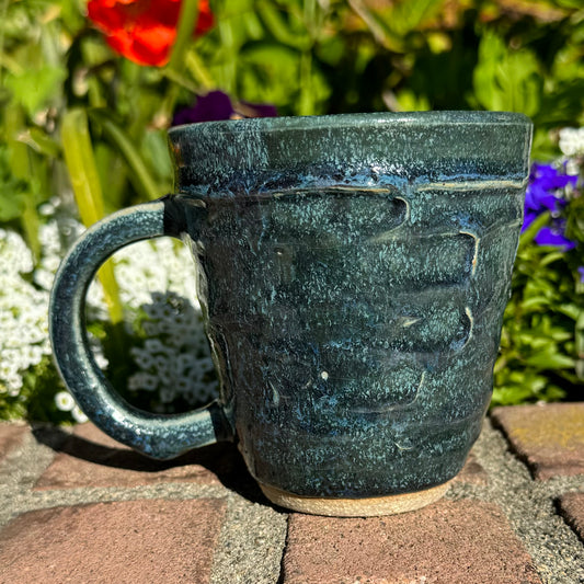 Blue Textured Mug - 16 oz