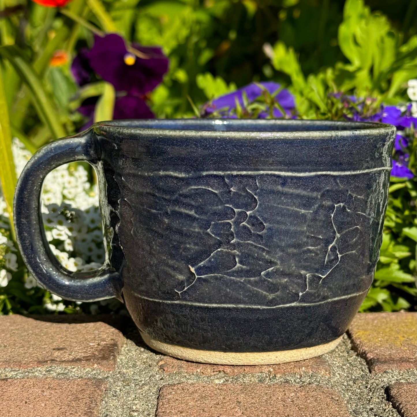 Blue Textured Mug 20 oz