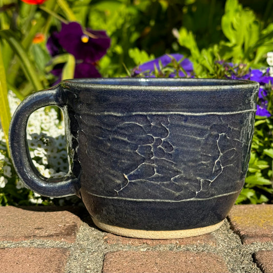 Blue Textured Mug 20 oz