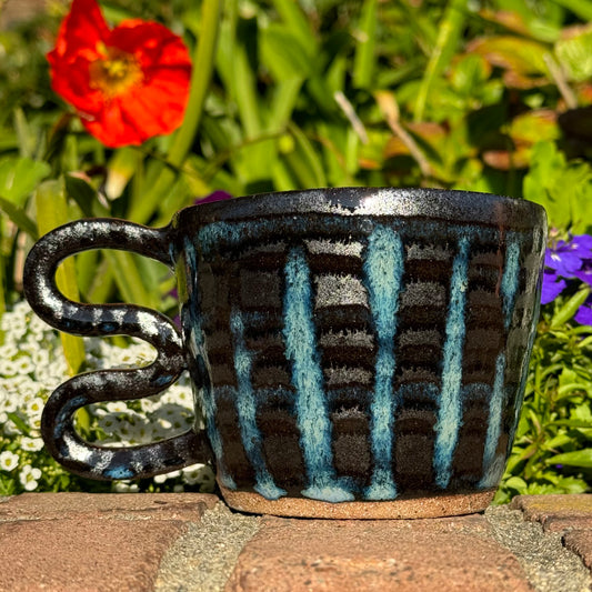 Black and Blue Mug 16 oz