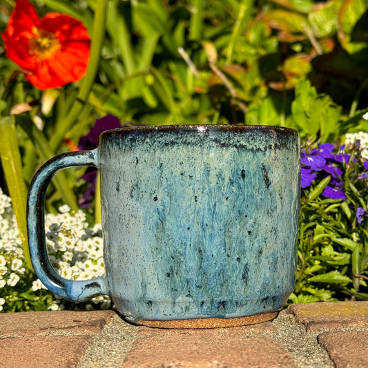 Blue Textured Mug 16 oz